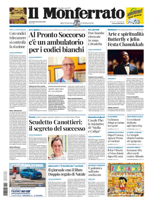 Il Monferrato - Edizione 94 del 16/12/2022